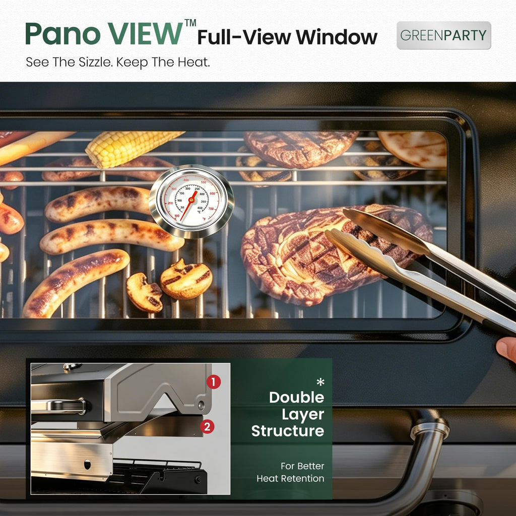 6 Burner Propane Gas Grill with Infrared Side Burner D97781
