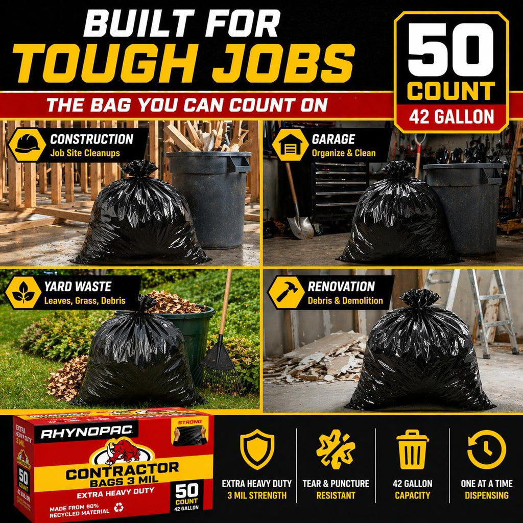 42 Gallon 3 Mil Contractor Trash Bag B11099