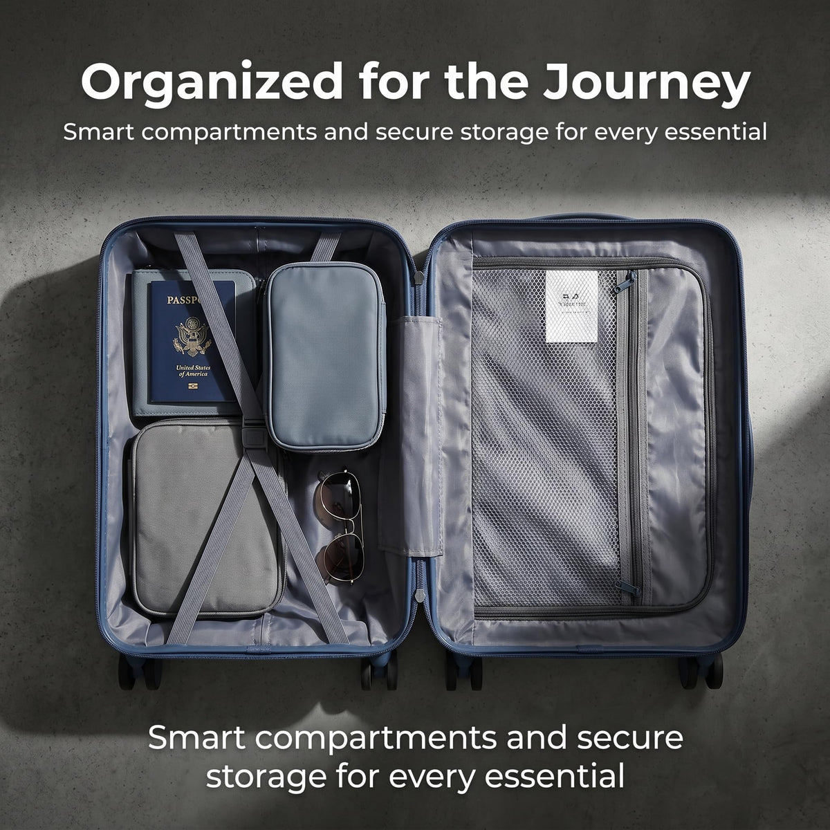 20 Inch Lightweight Hard Shell Spinner Luggage A5512