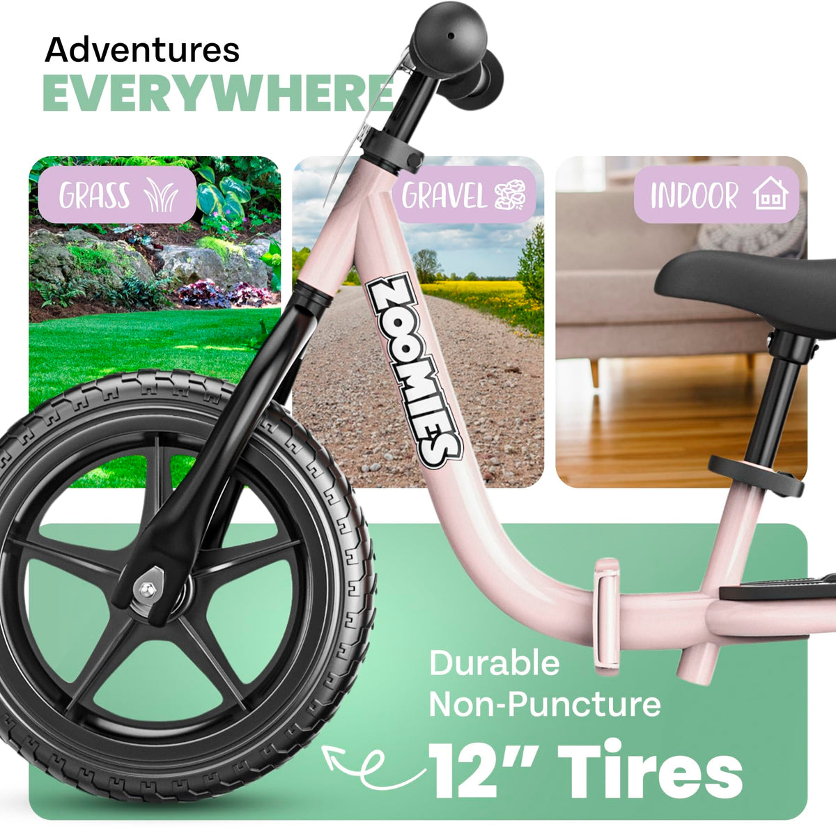 12" Toddler Balance Bike with Carrying Strap L560