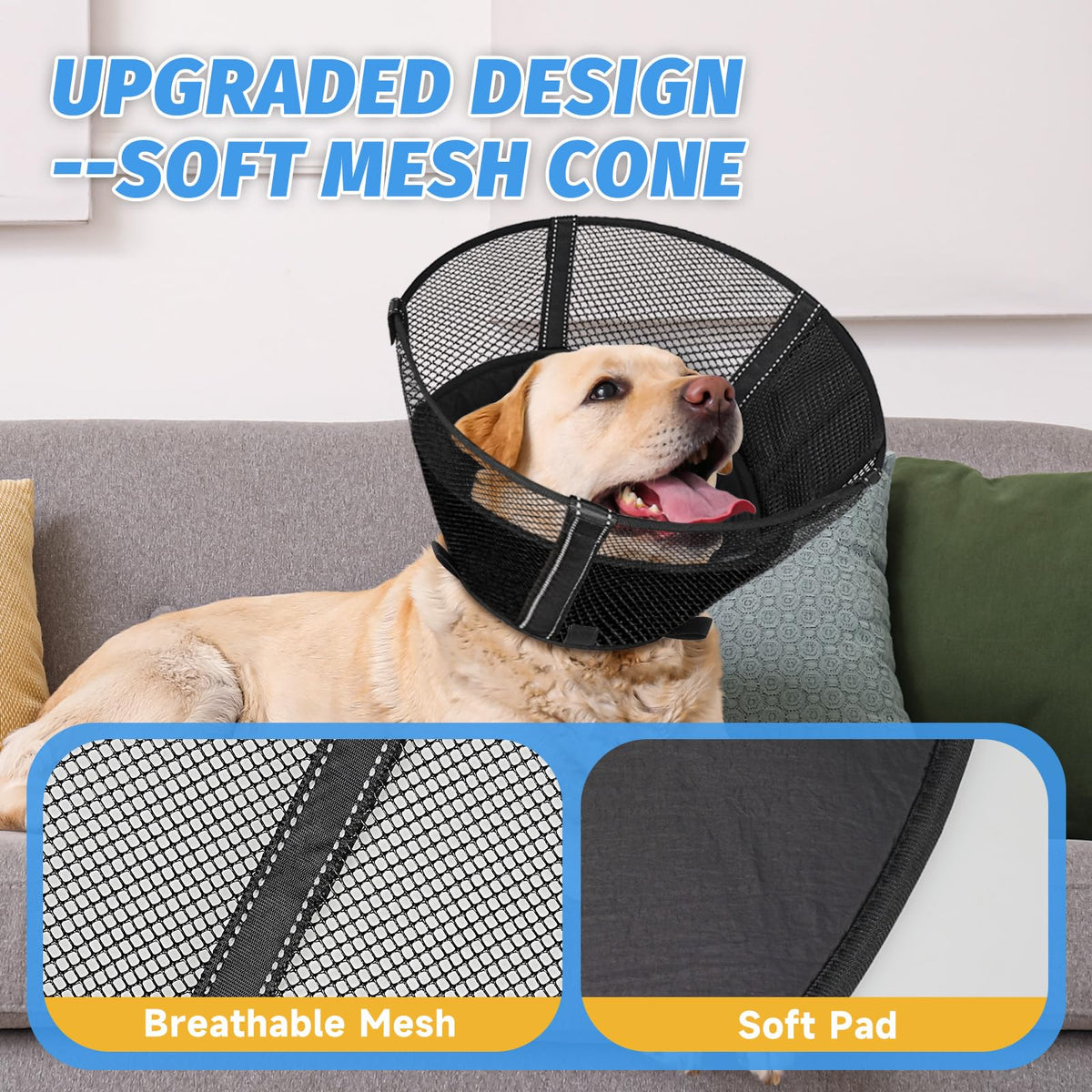 Mesh Dog Cone Collar Soft P213