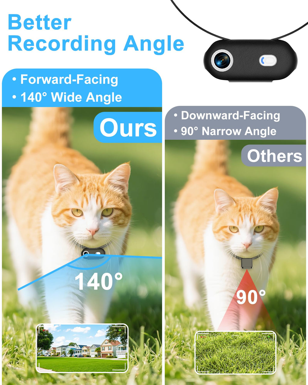Cat Camera Collar with Phone App I566