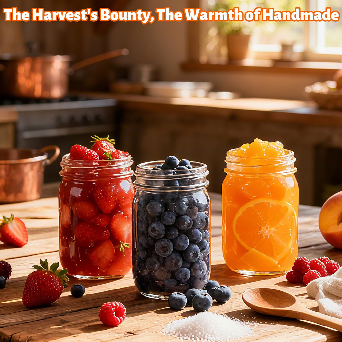 20 Pack 12oz Glass Mason Jars with Lids and Bands W8652