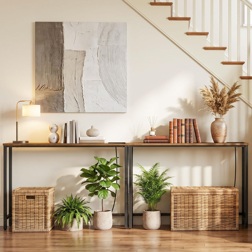47.2" Narrow Console Table with Power Outlet B427543