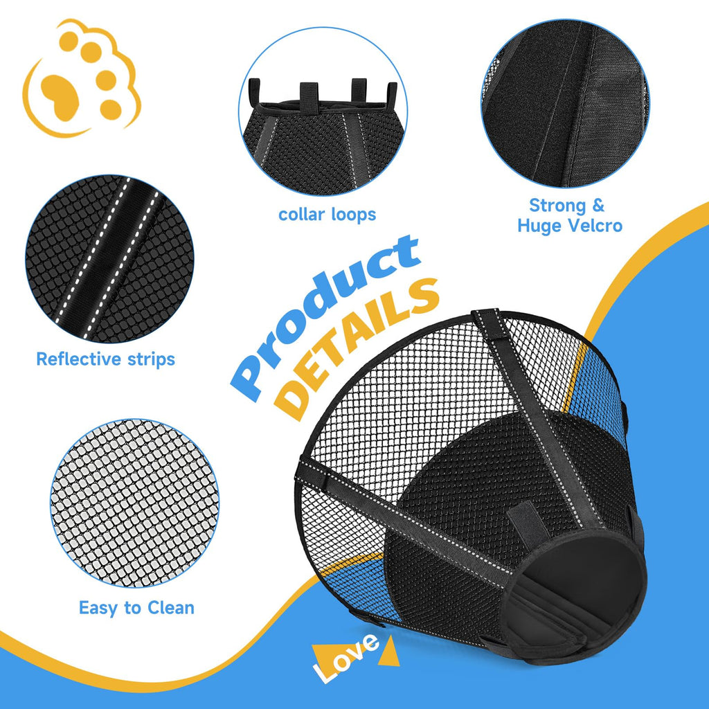 Mesh Dog Cone Collar Soft P213