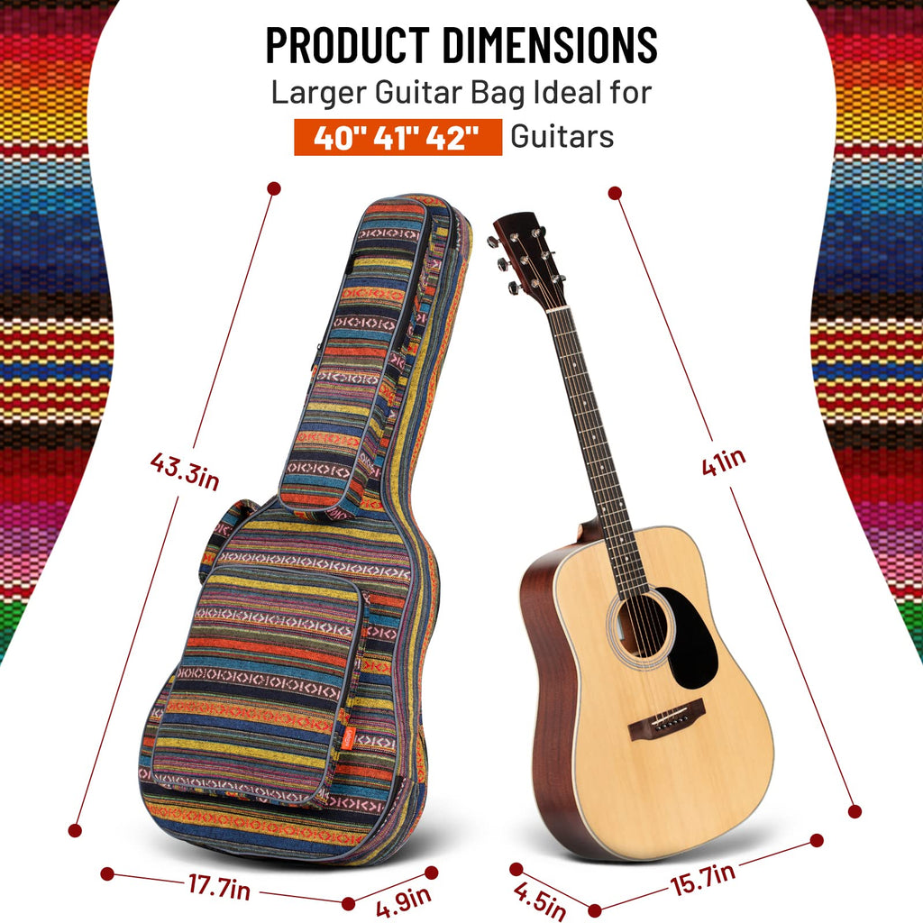 0.65in Thick Sponge Padded Acoustic Guitar Bag R662049
