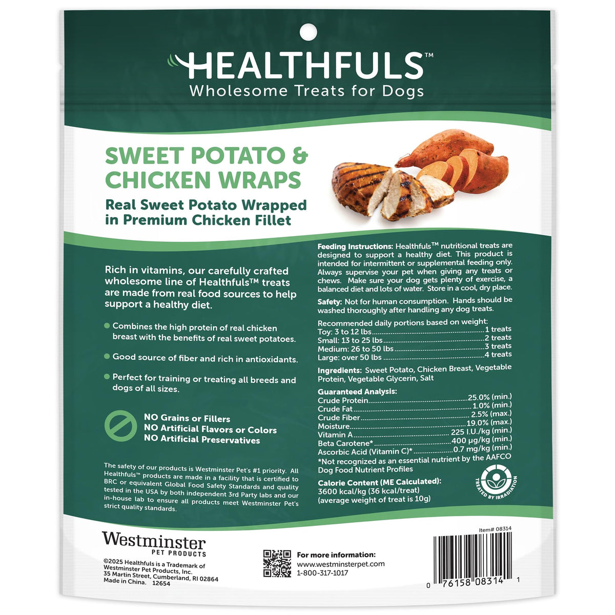 Chicken Wrapped Sweet Potato Dog Treats 16oz T685180