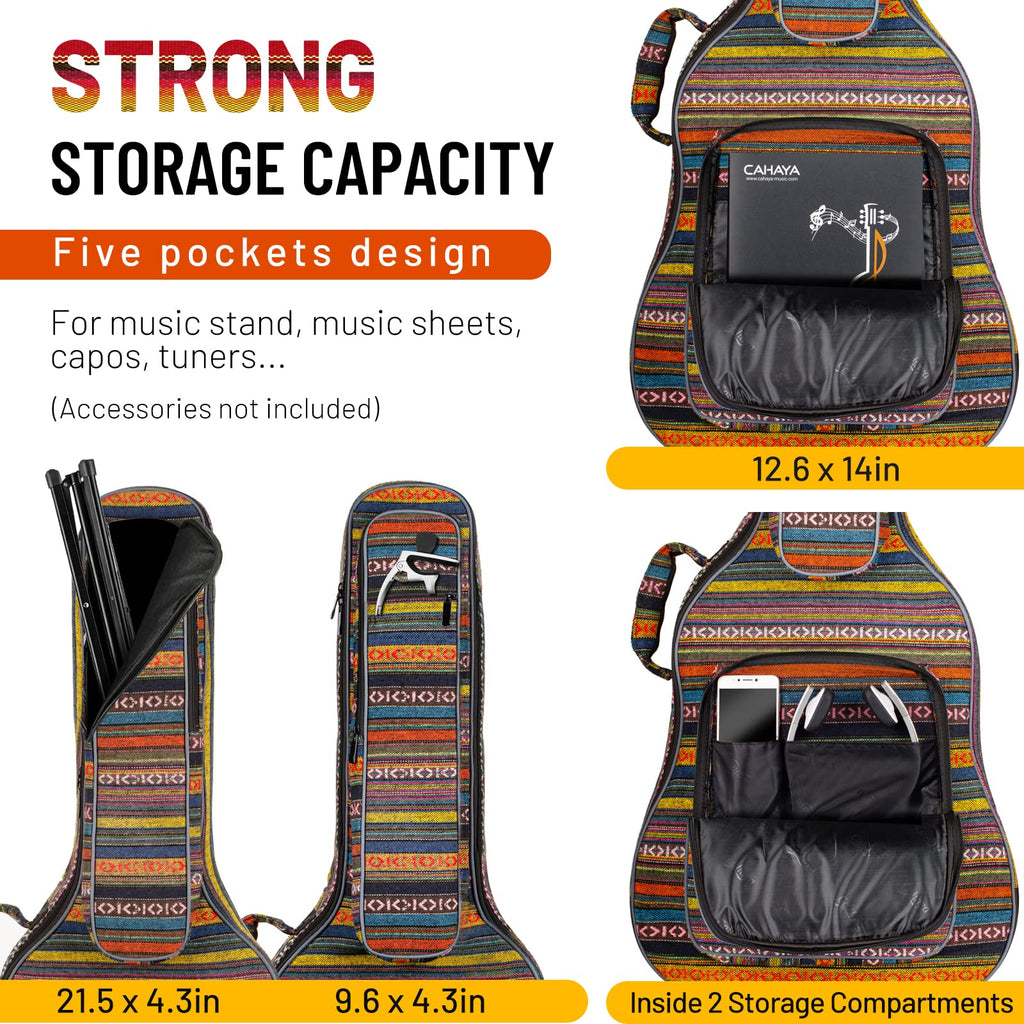 0.65in Thick Sponge Padded Acoustic Guitar Bag R662049