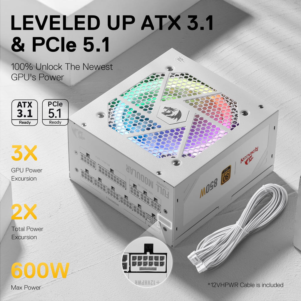 850 Watt 80+ Gold Fully Modular PSU O731