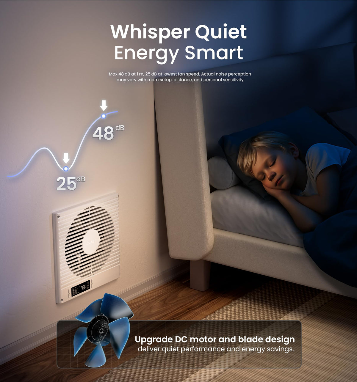 8" Room to Room Ventilation Fan with Remote X776