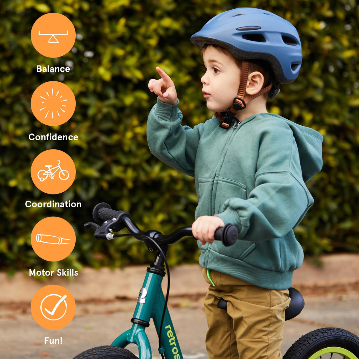 Toddler Balance Bike with Adjustable V-Brake J825