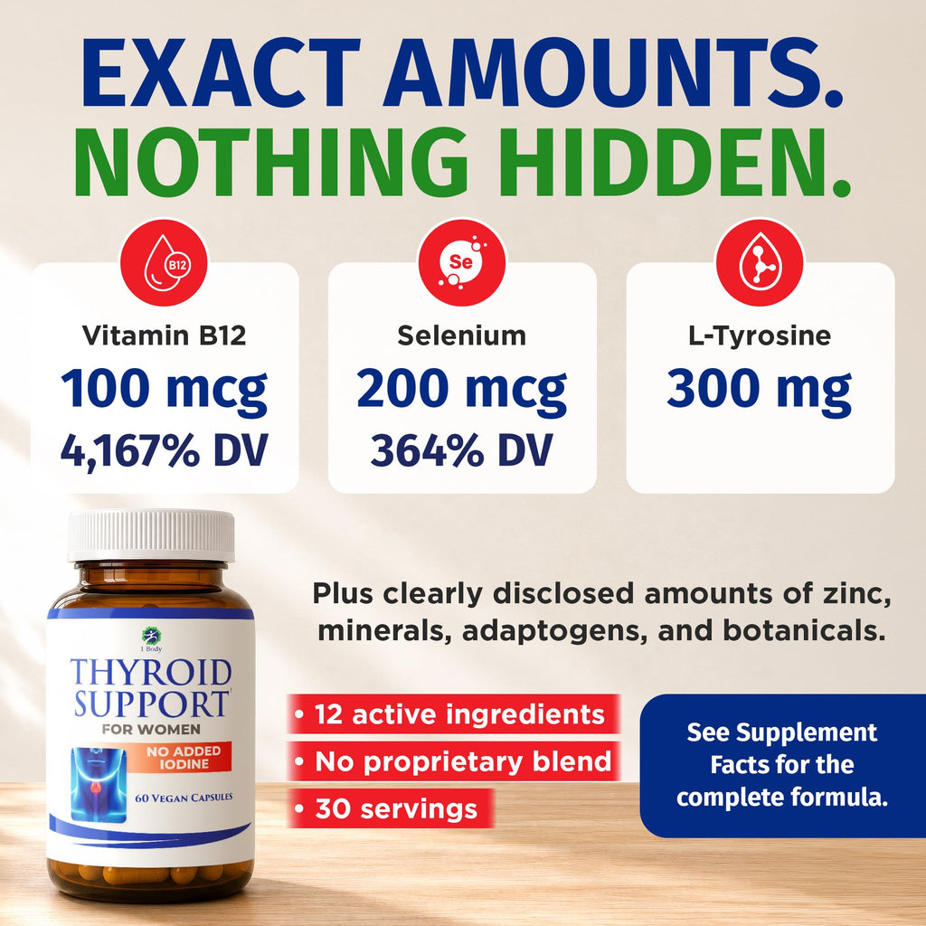 60 Vegan Thyroid Support Capsules F841