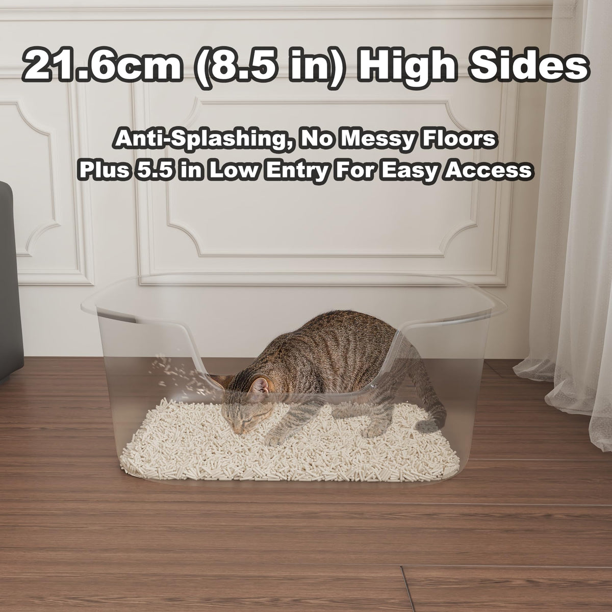 Large High Sides Cat Litter Box N66669