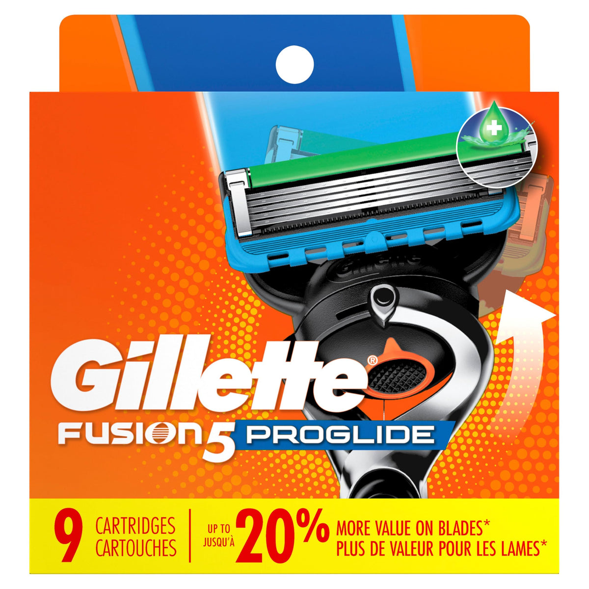 5-Blade Razor Refills, 9 Count H3464