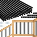 101 Pack 36" Round Black Aluminum Deck Balusters C7779