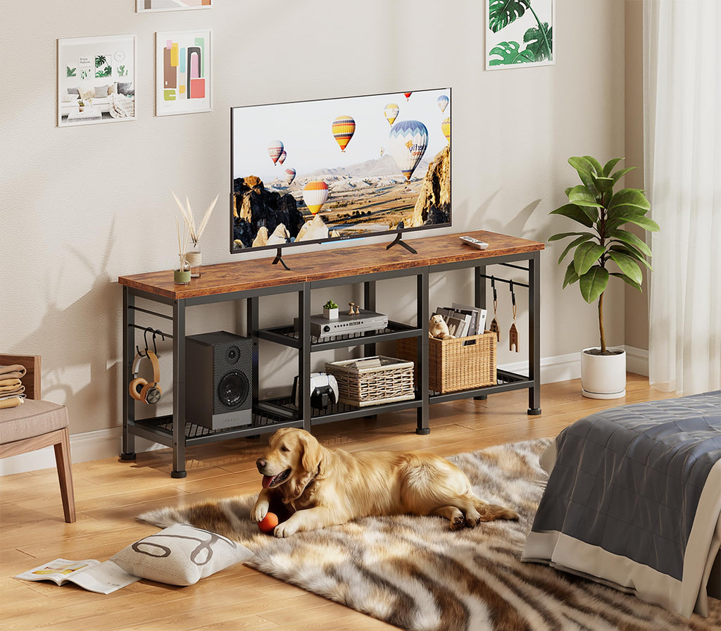 TV Stand with Open Shelves O9697