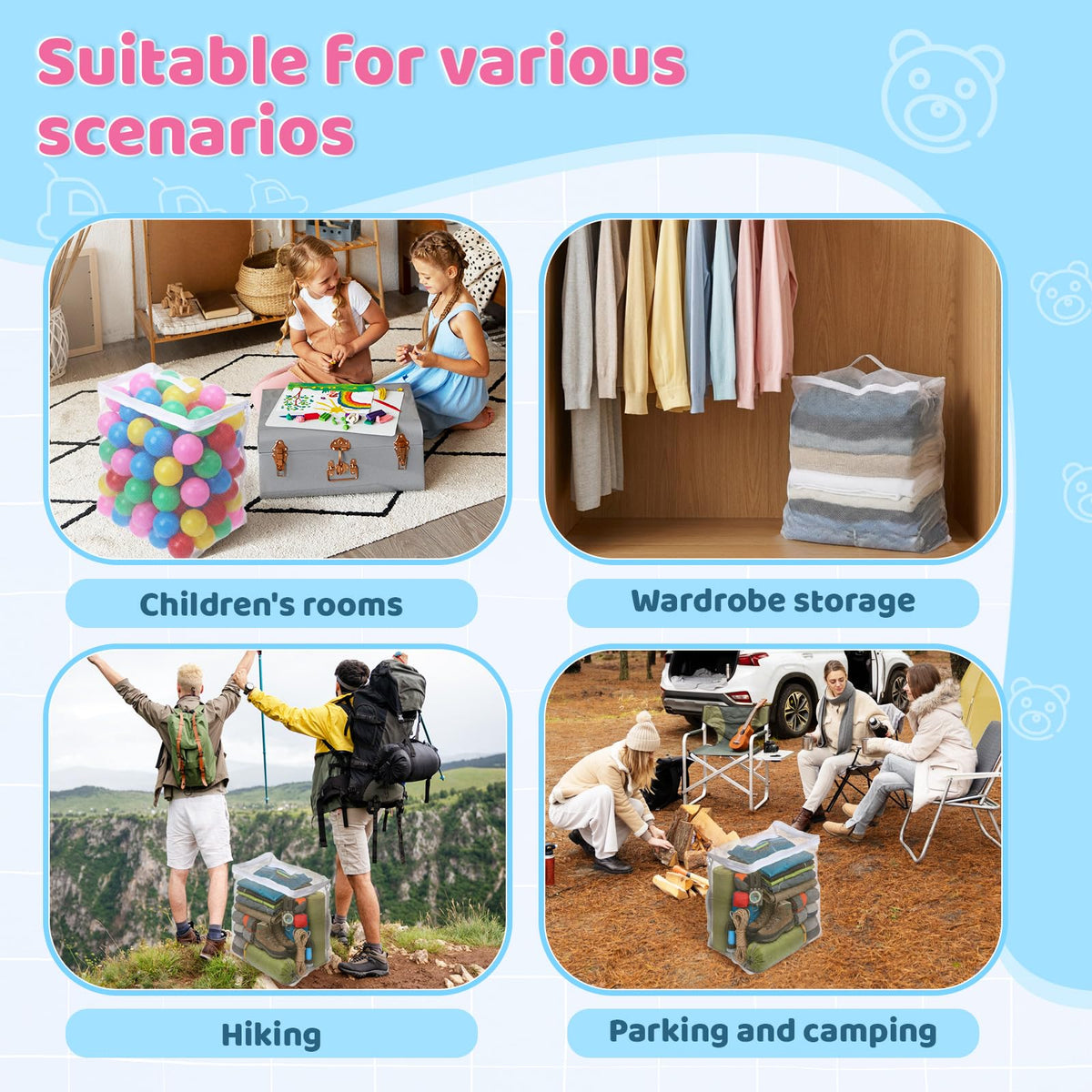 Reusable Storage Mesh Bag J7477
