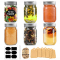 12 oz Glass Canning Jars 6 Pack S861670