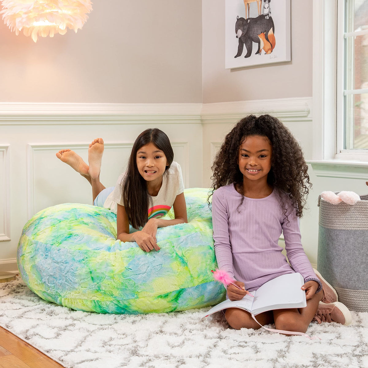 Faux Fur Bean Bag Chair G838398