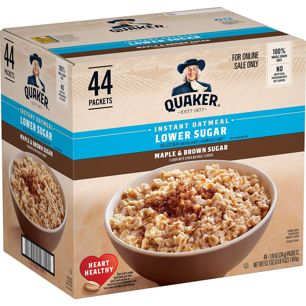 Instant Oatmeal Maple & Brown Sugar 1.19 Oz Pack of 44 Z341694